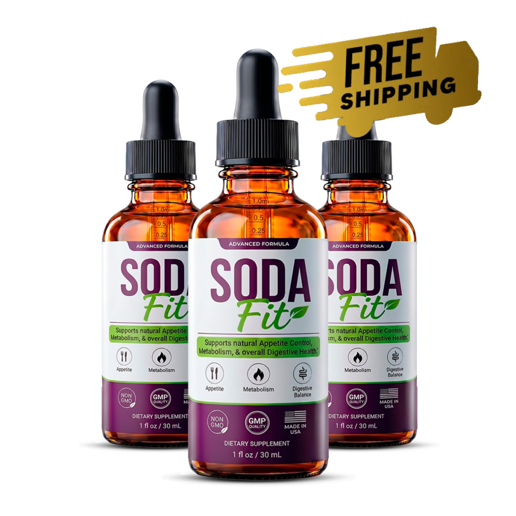 SodaFit™ natural weight management drops — 3 bottles